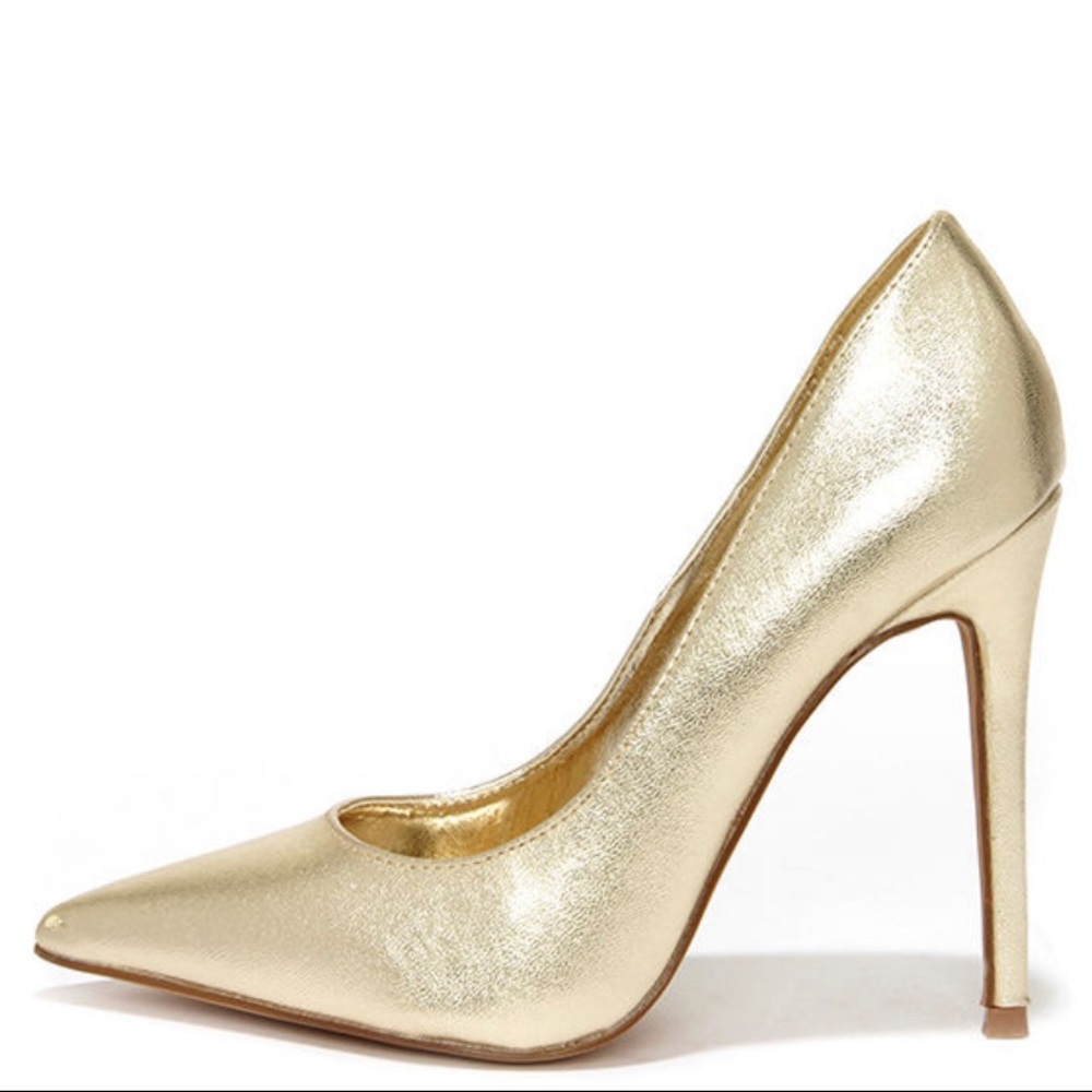 Golden Zara shoes
